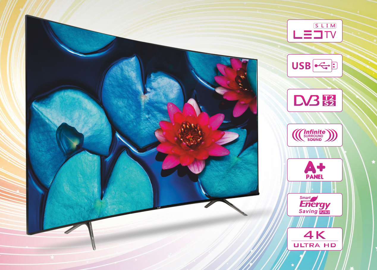Icona London (75 inch) 4k LED TV with A+ Grade Panel