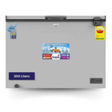 Icona 300L Chest Freezer – Sliding Glass Door Deep Freezer with LED Light, Lock & Key, Temperature Control & Stainless Steel Interior – Model ILCF-335H