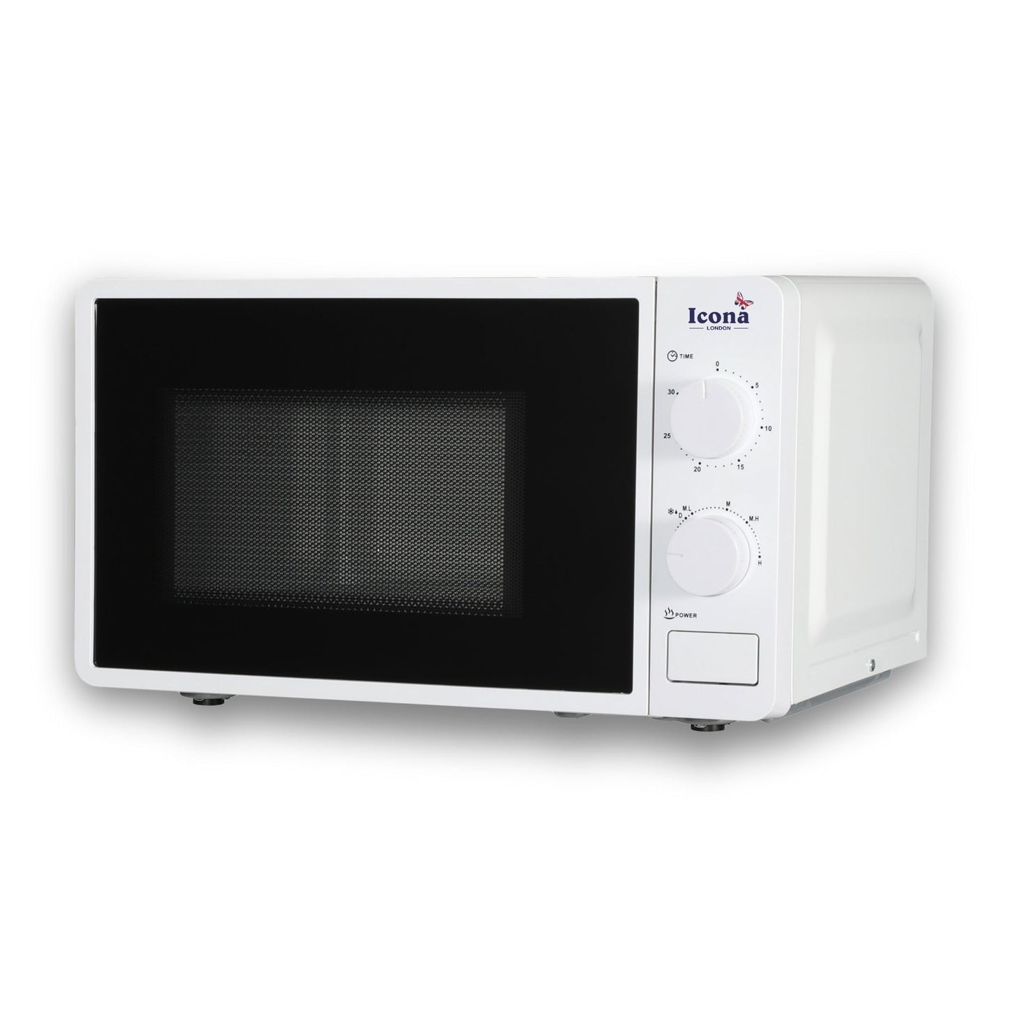 Icona 20L Electric Commercial Microwave Oven – 1150W Countertop Microwave with Grilling & Touch Control, Stainless Steel Housing, Push Button Door, Class A Energy Rating