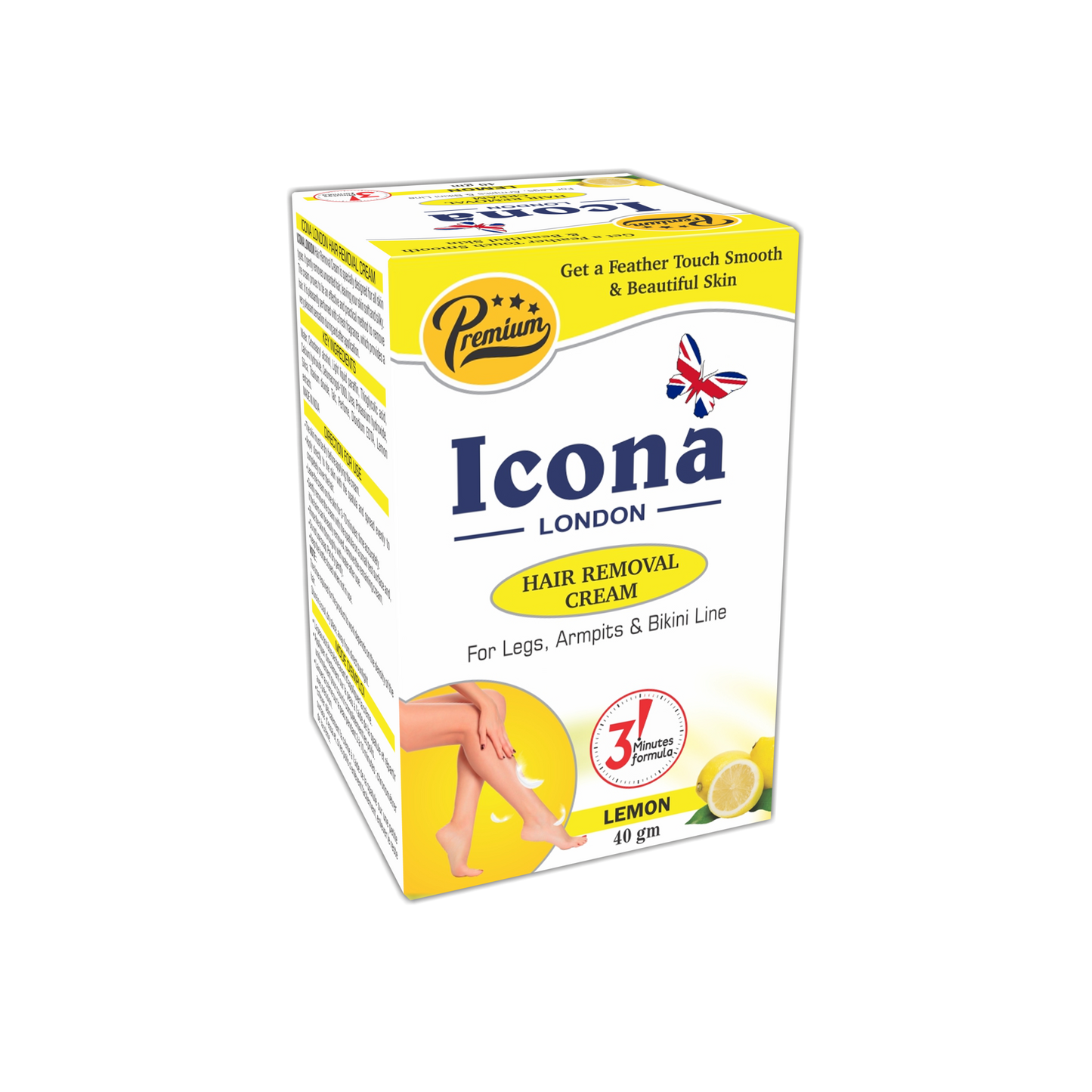 Premium Hair Removal Cream (Lemon)