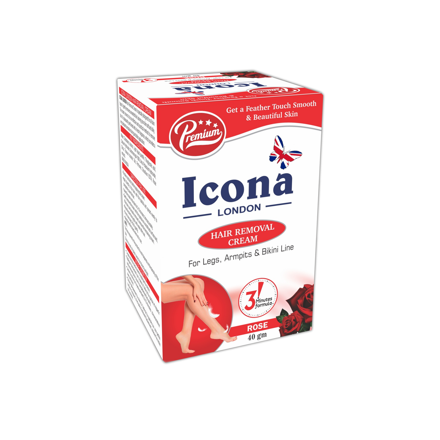 Premium Hair Removal Cream (Rose)