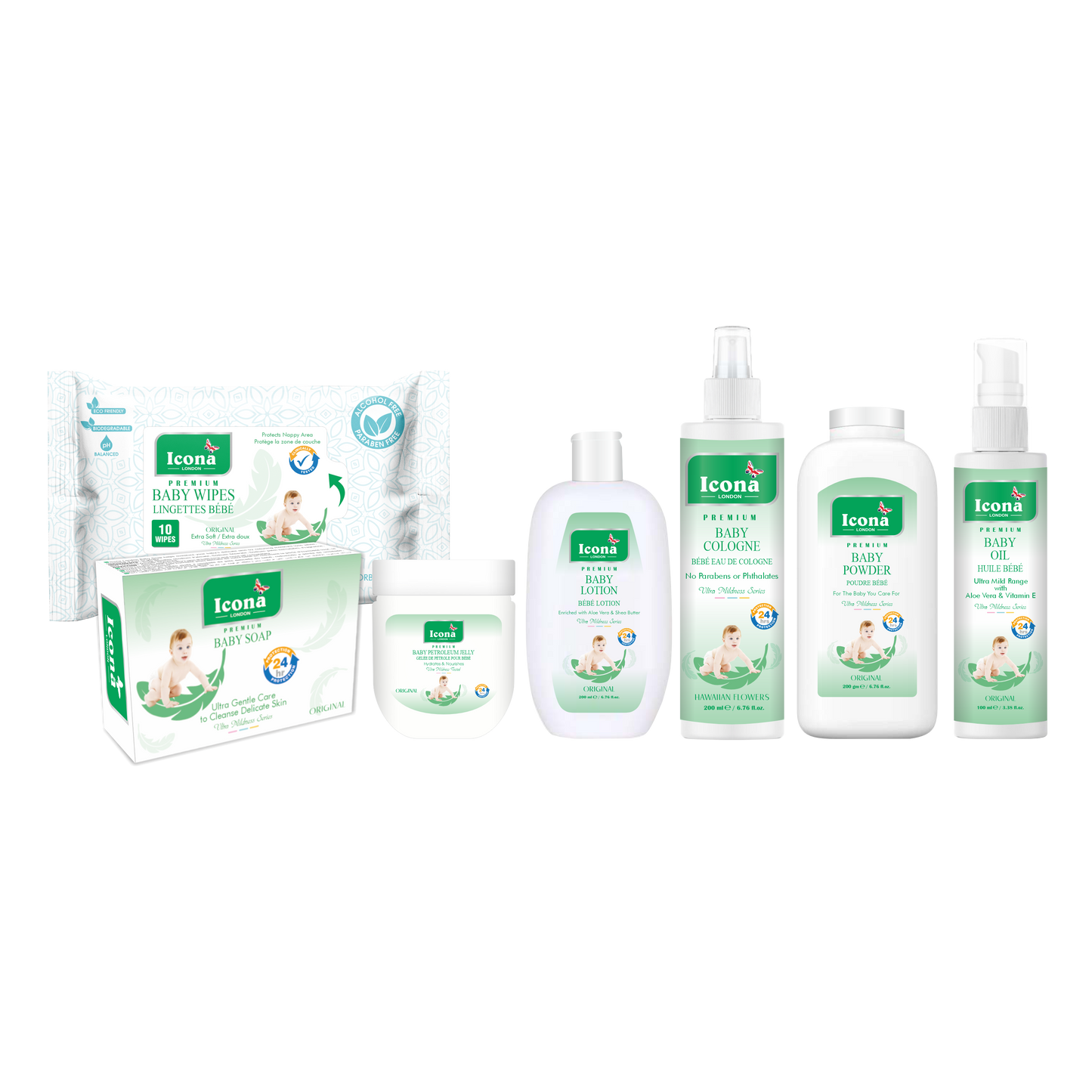 Premium Baby Care Kit (Light Green)