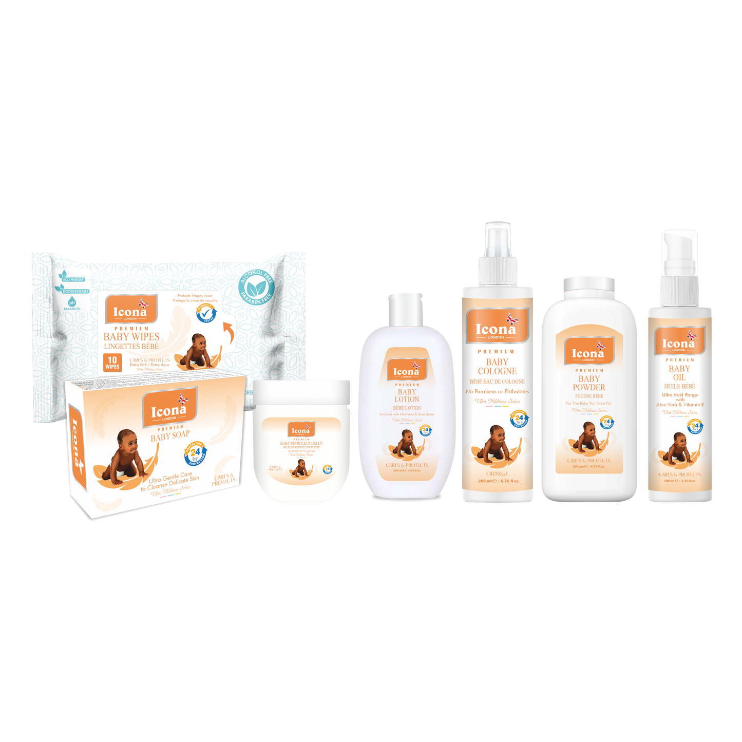 Premium Baby Care Kit (Orange)