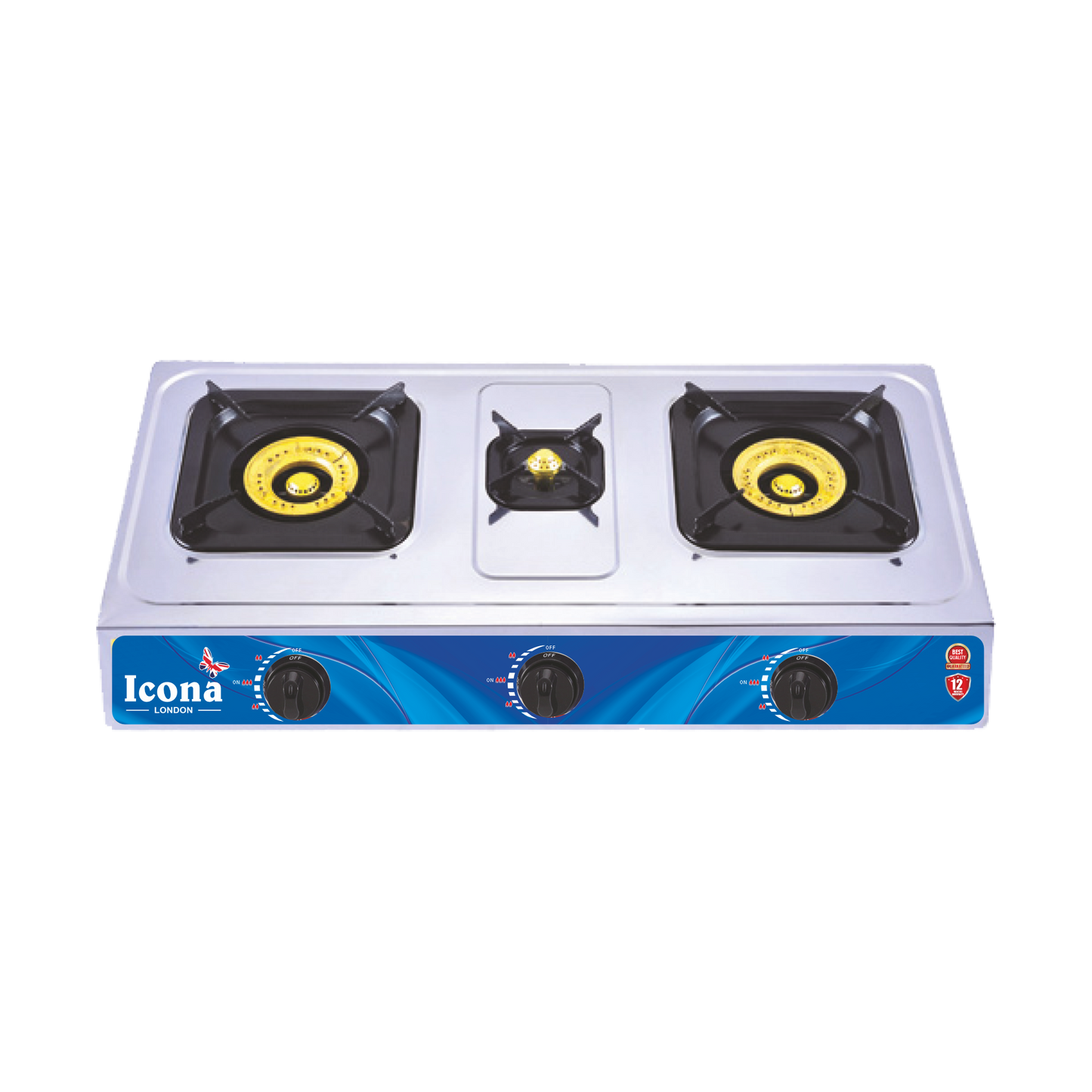 Auto Gas Stove Three Burner