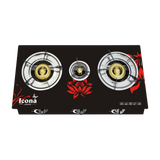 Auto Glass Gas Stove Three Burner
