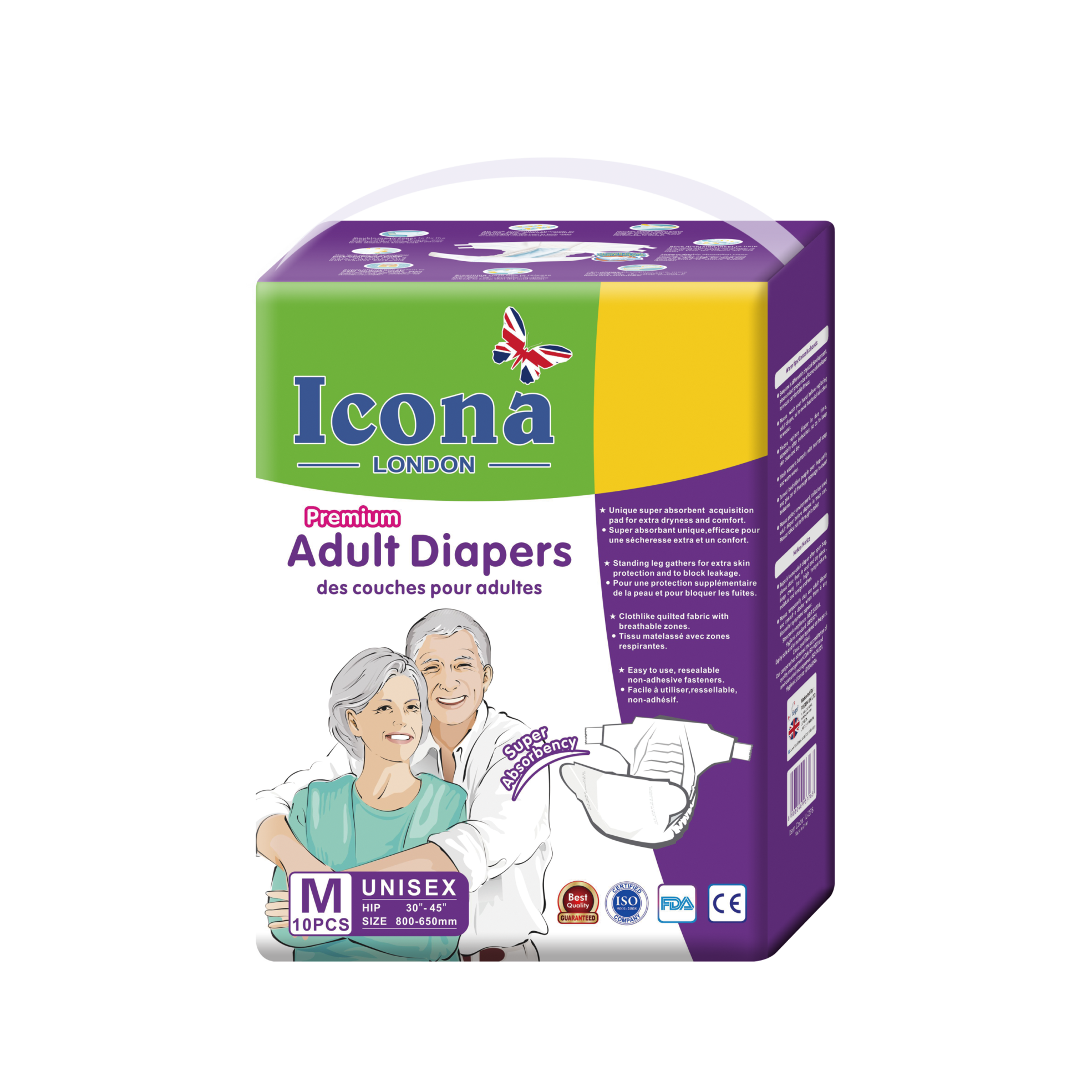 Premium Adult Diapers Medium Size