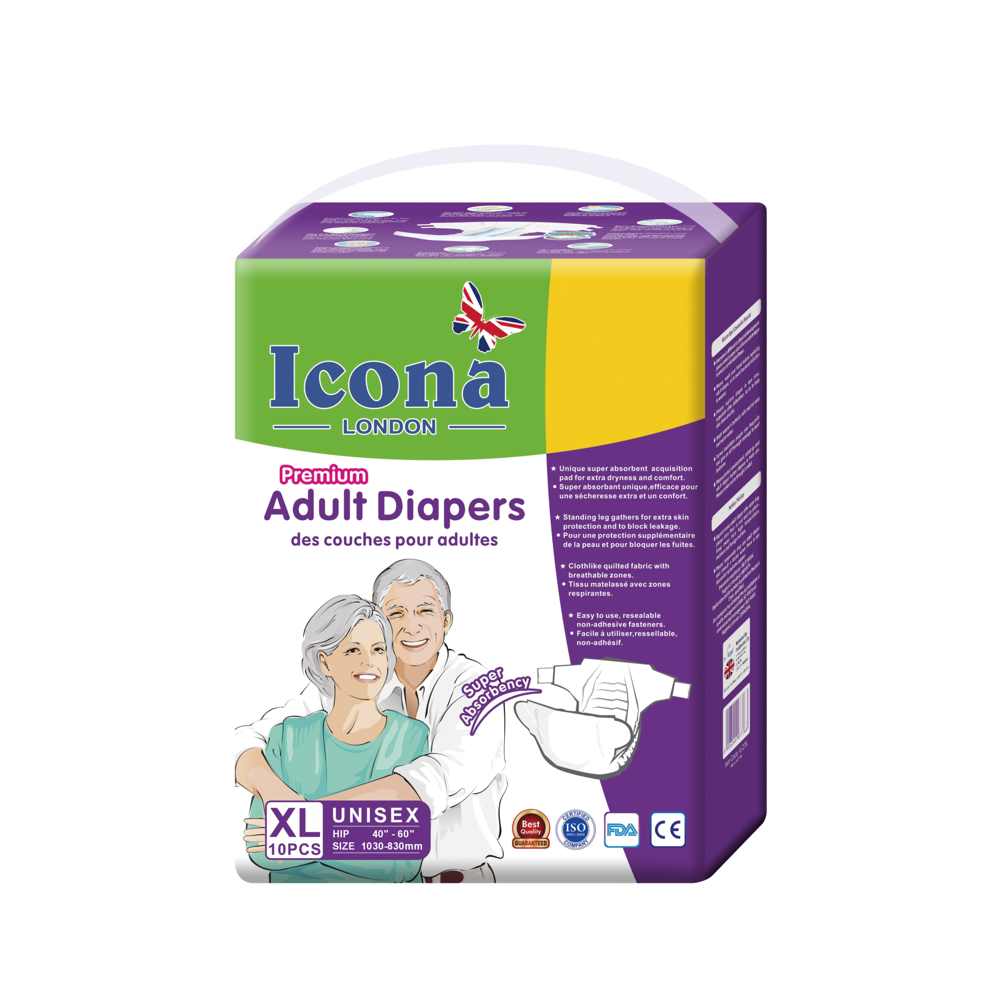 Premium Adult Diapers Extra Large Size