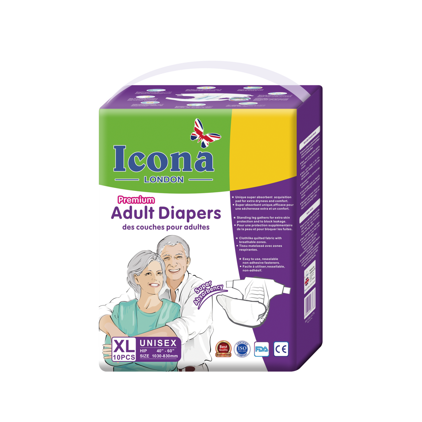 Premium Adult Diapers Extra Large Size