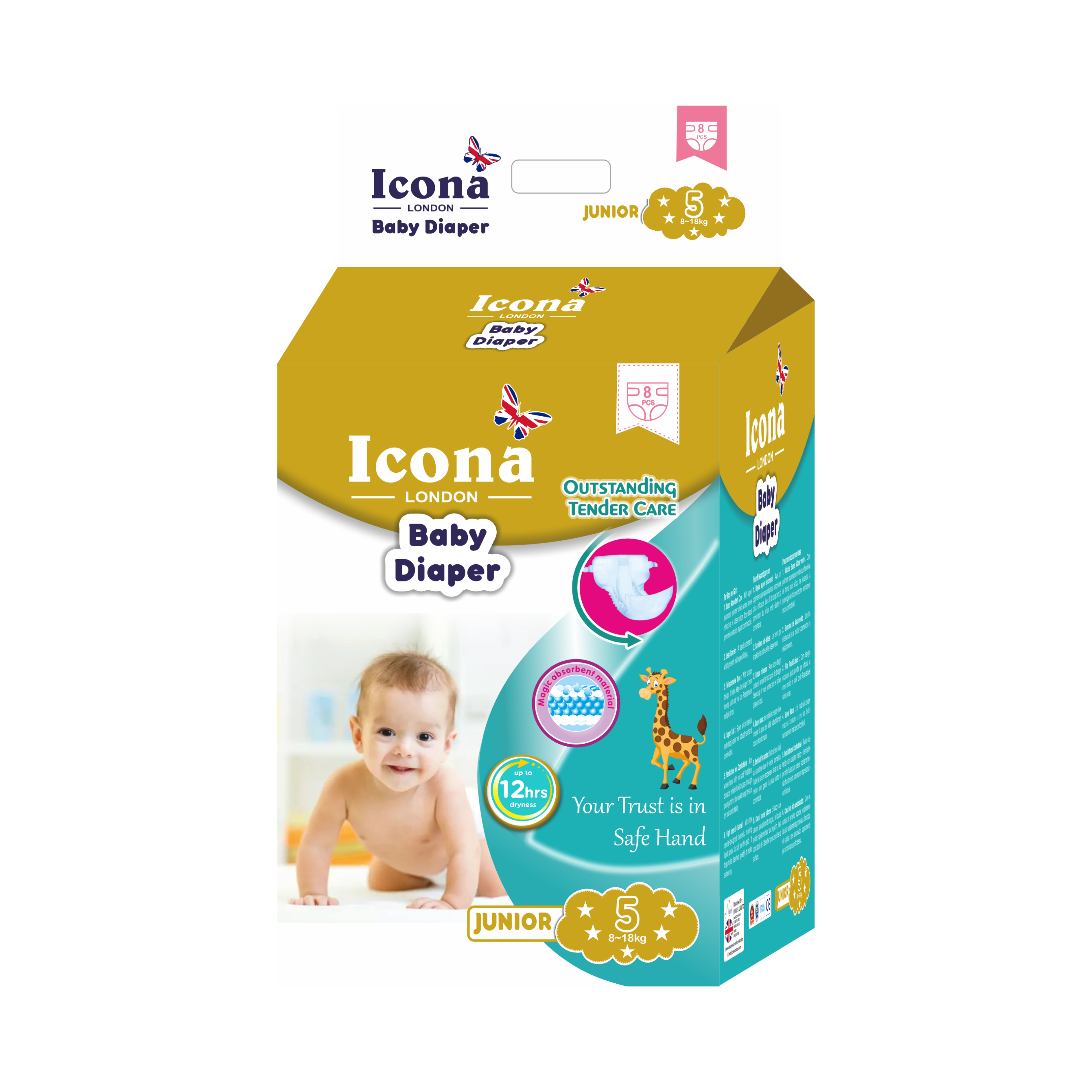 Premium Baby Diapers (Junior)