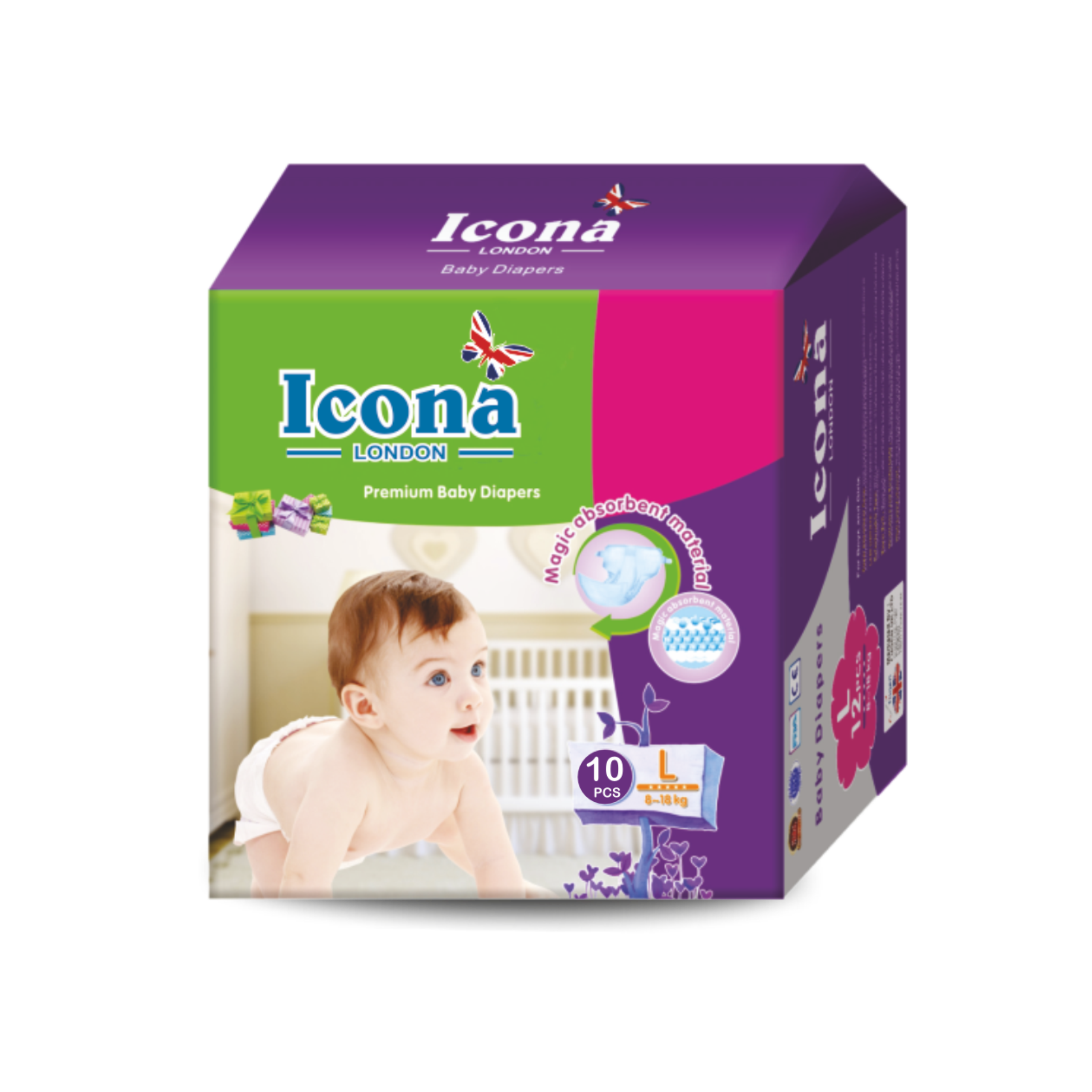 Premium Baby Wet Wipes (Red) Icona London