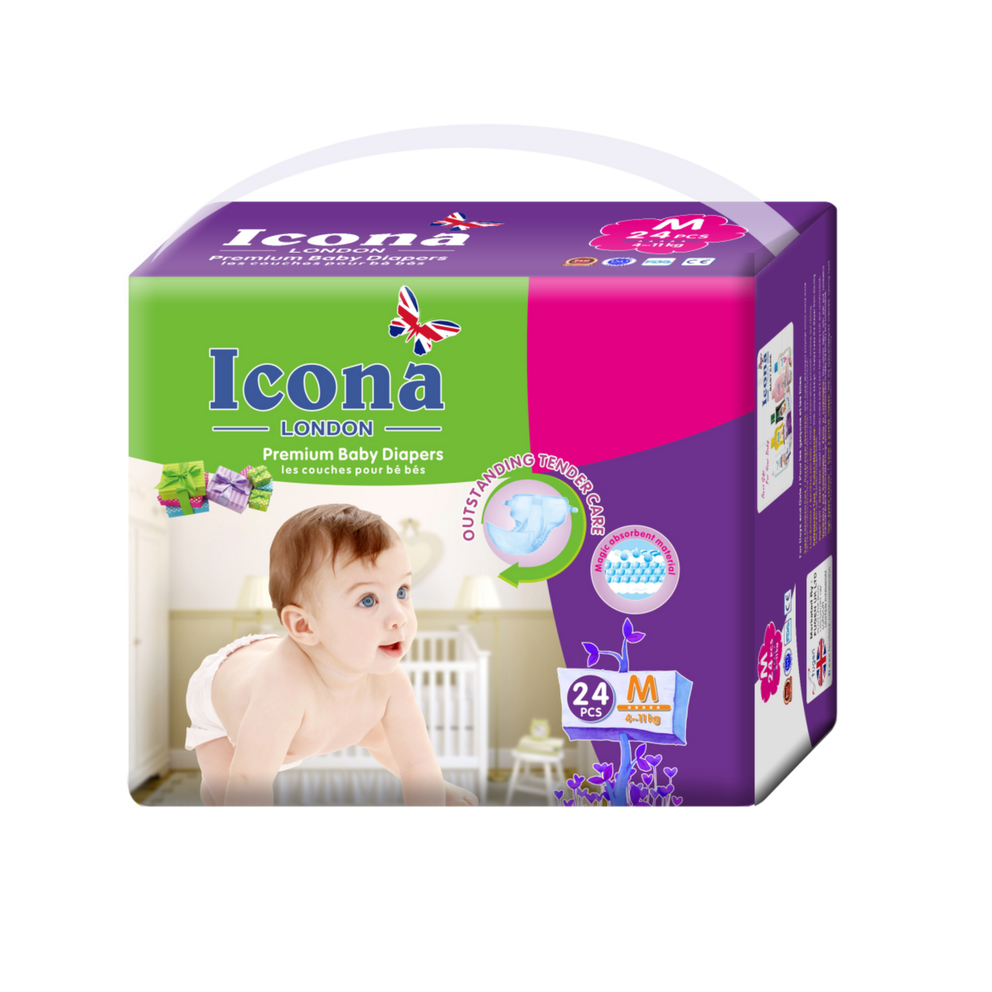 Premium Baby Diapers (M-24)