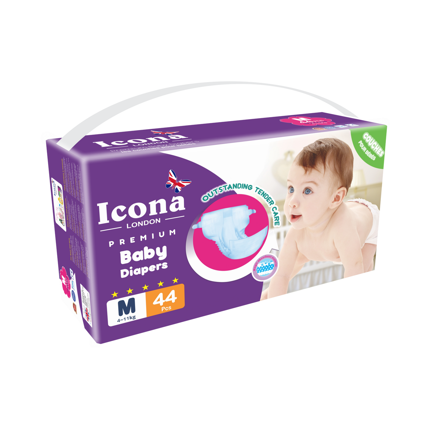 Premium Baby Diapers (M-44)