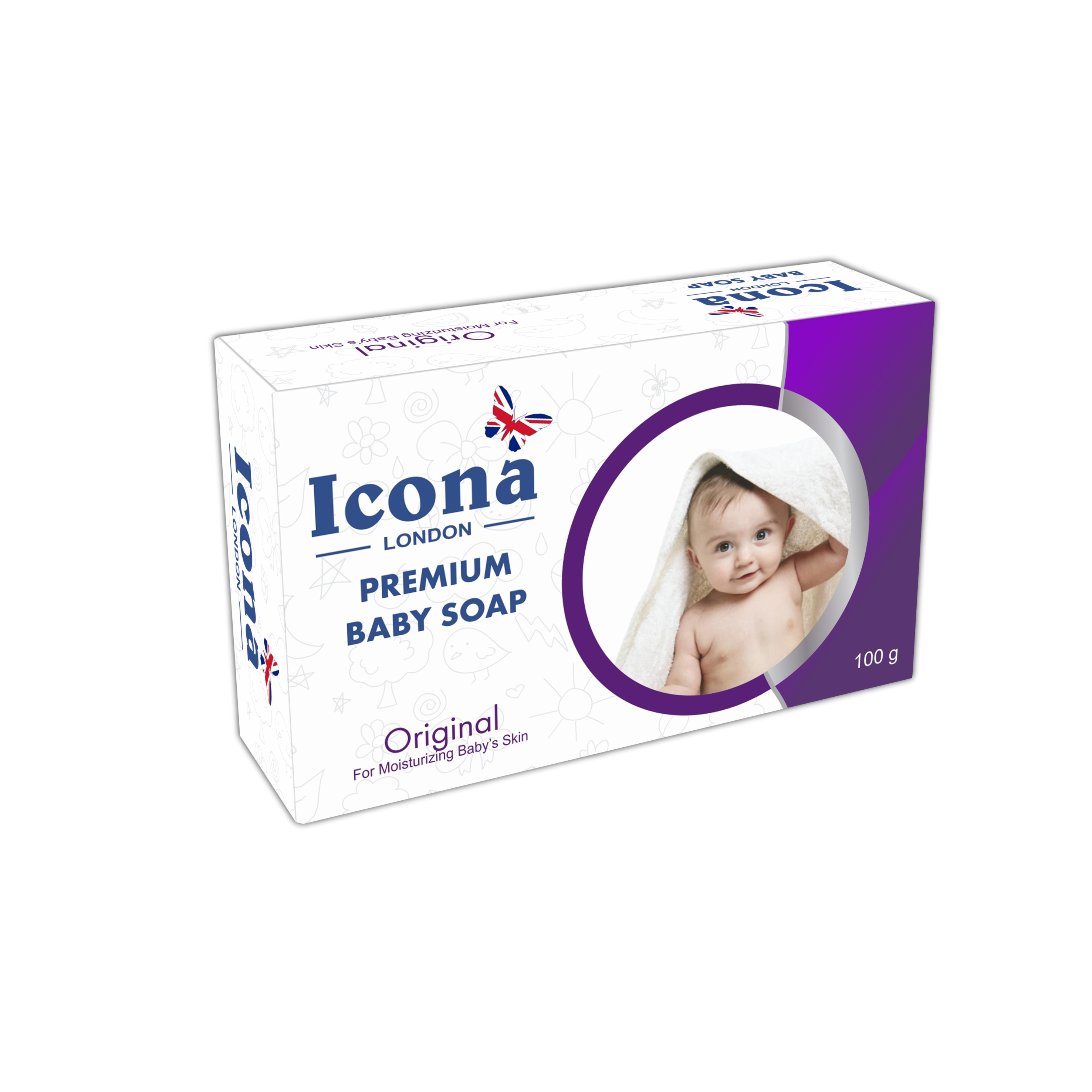 Premium Baby Soap (Dark Purple)