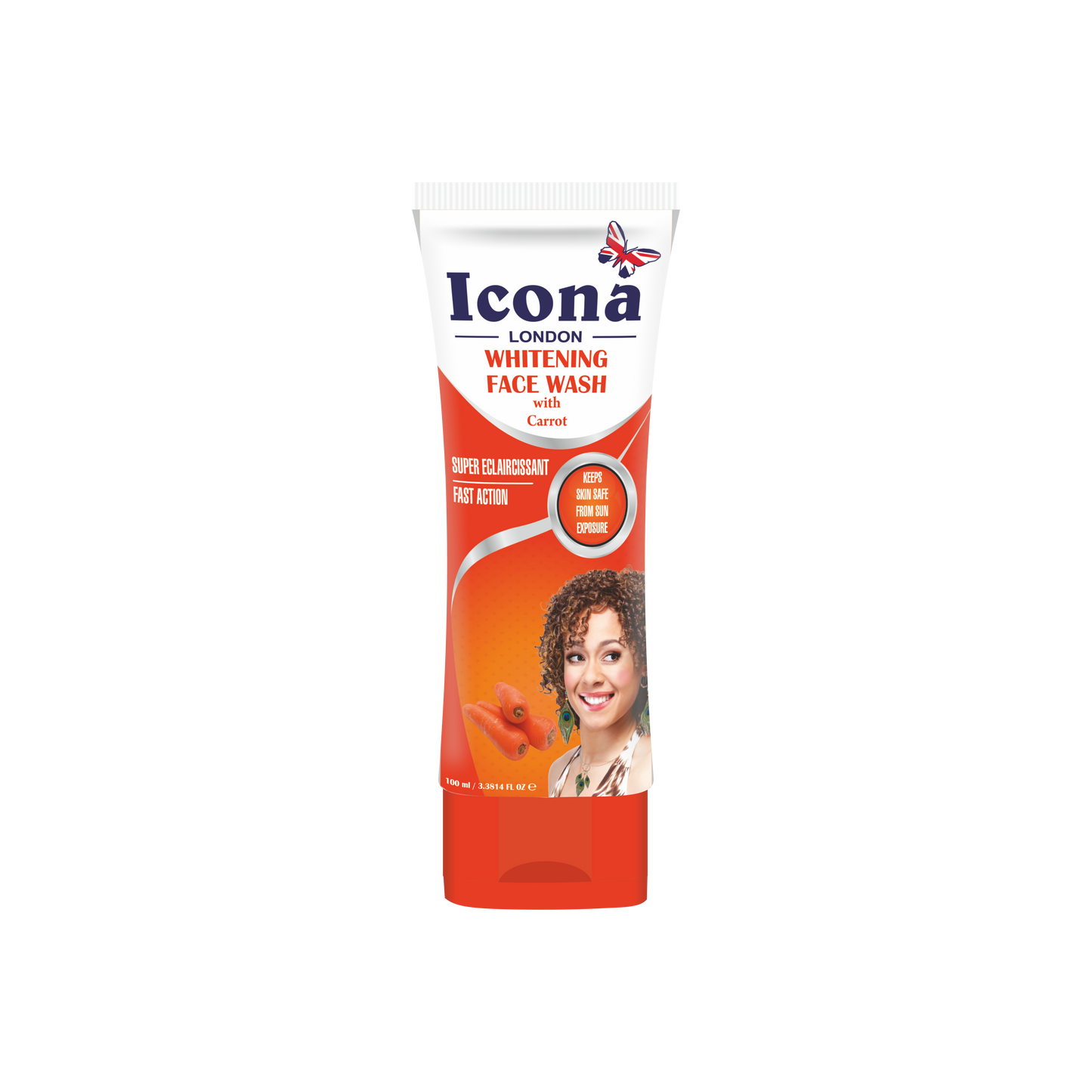 Premium Whitening Face Wash (Carrot)