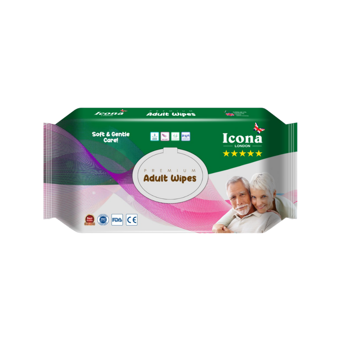 Premium Adult's Wipes (Green)