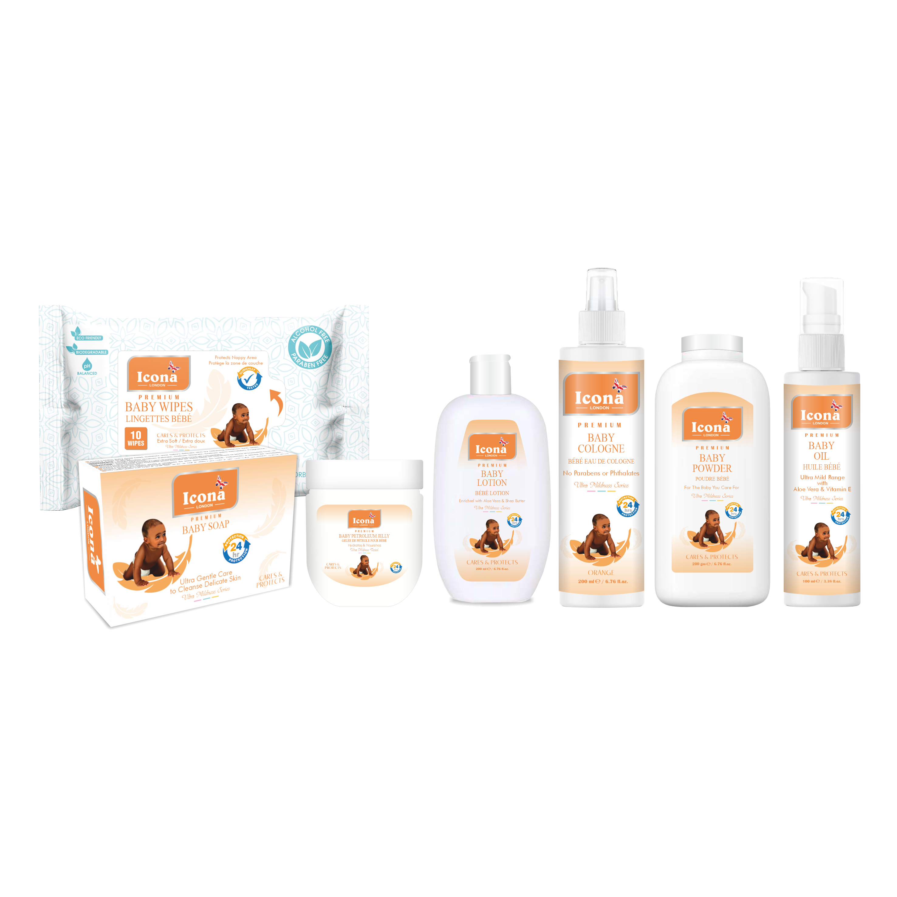 Premium Baby Care Kit (Orange) Icona London