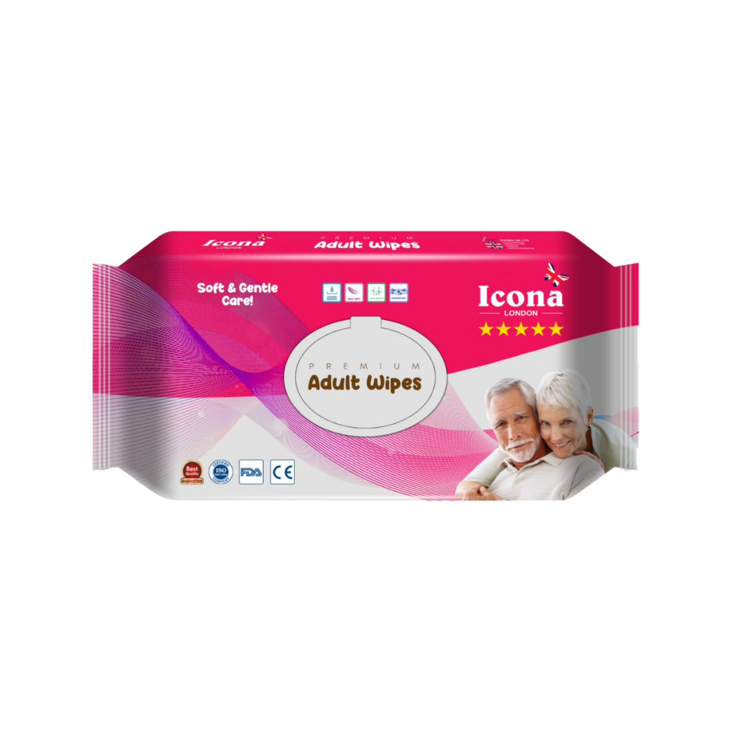Premium Adult's Wipes (Pink)