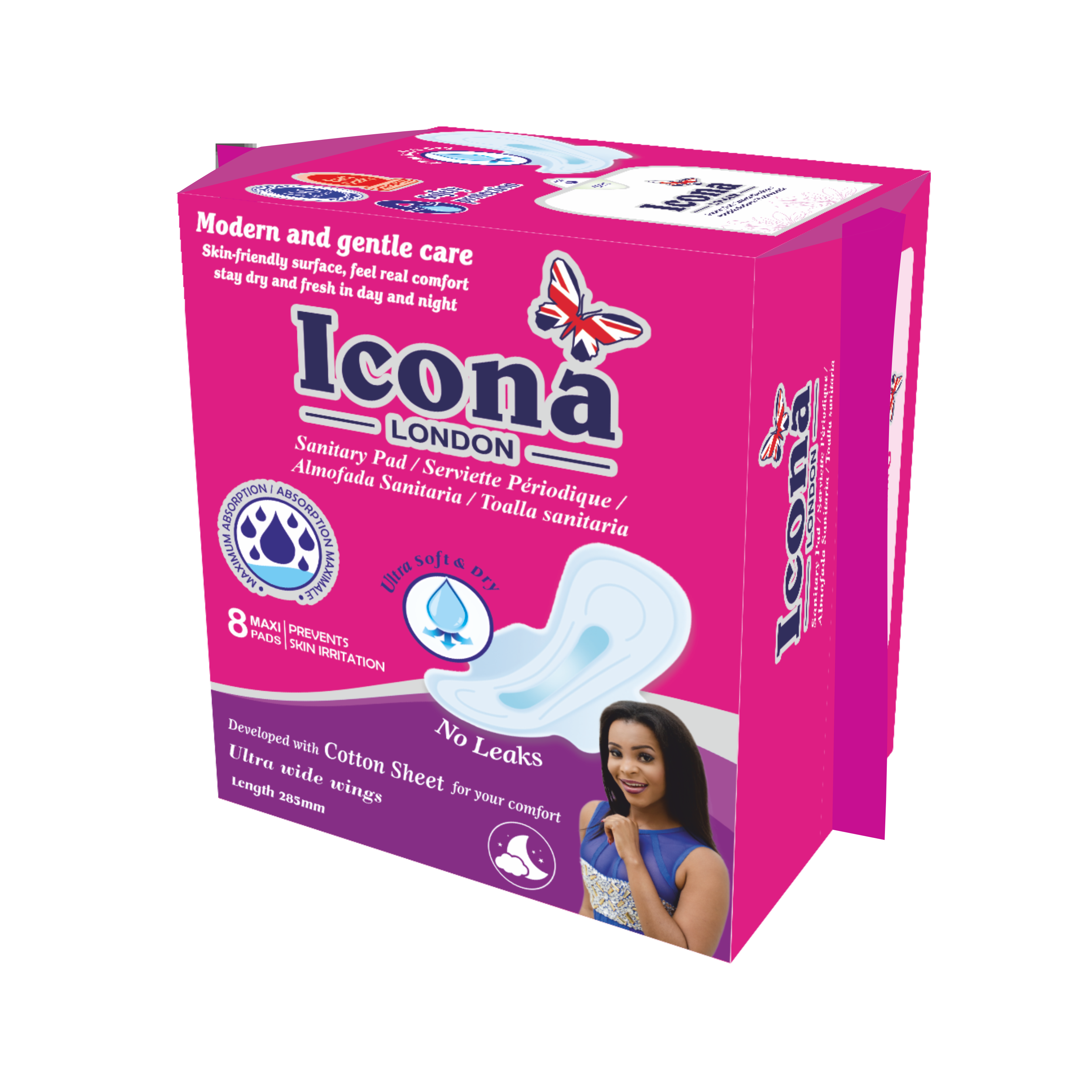 Premium Sanitary Maxi Pad Icona London
