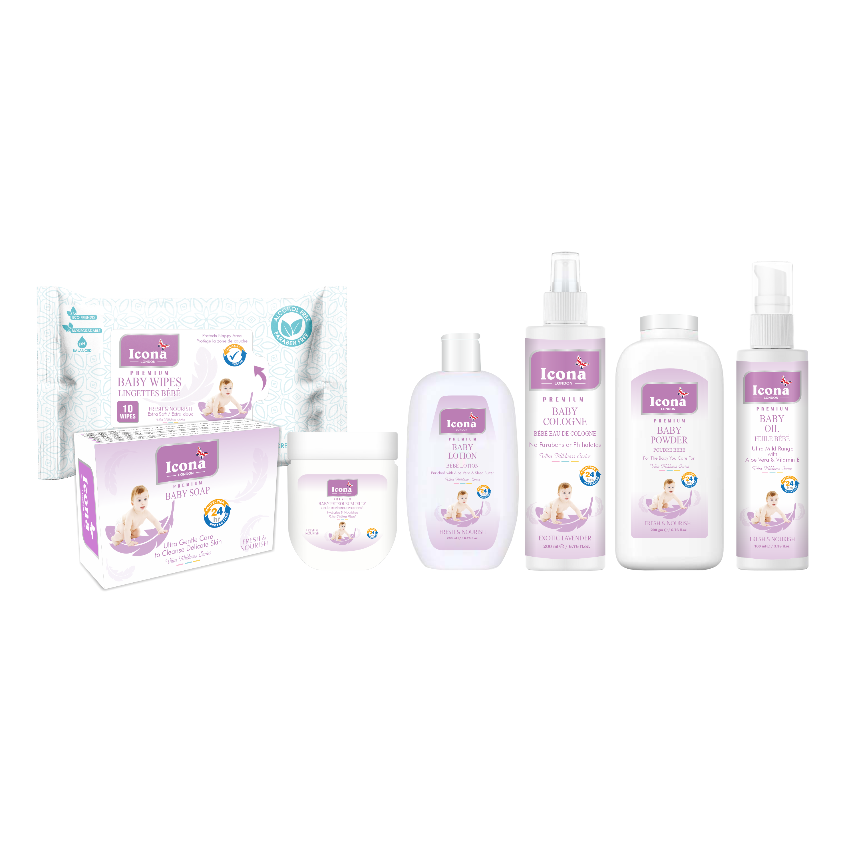 Premium Baby Care Kit (Purple)