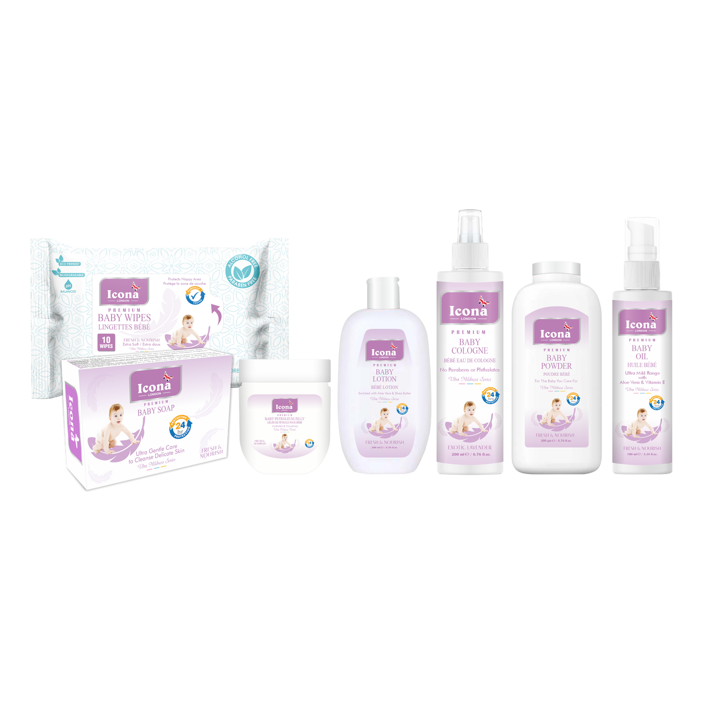 Premium Baby Care Kit (Purple)