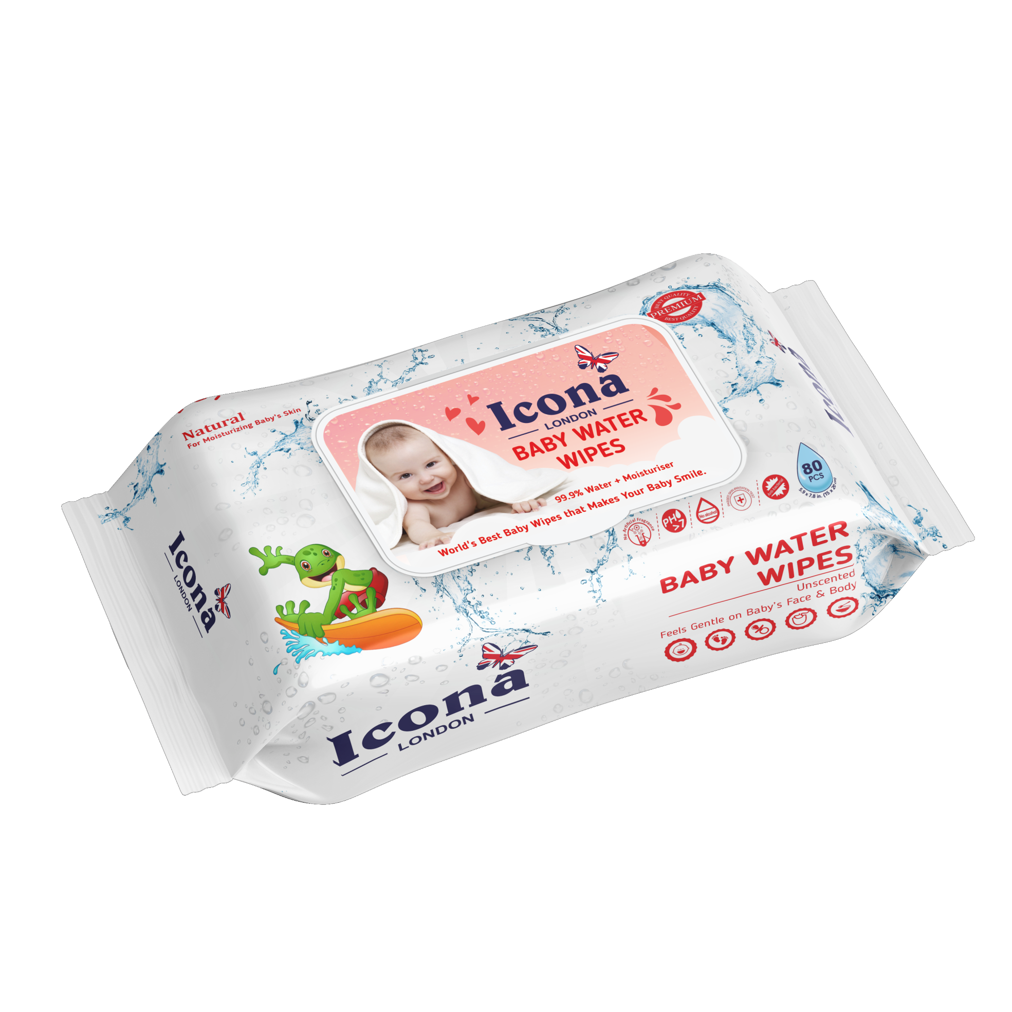 Premium Baby Water Wipes (Red)