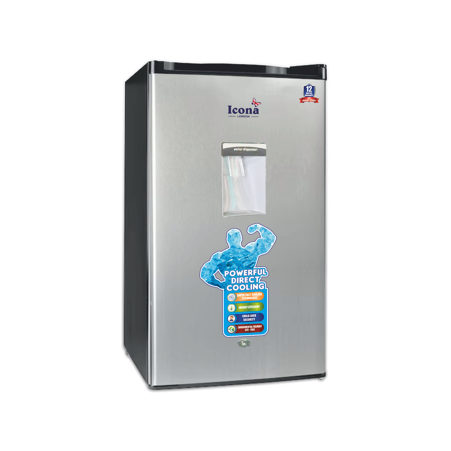 Icona London's Single Door Refrigerator With Inbuilt Water Dispenser