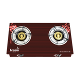 Auto Glass Gas Stove Two Burner